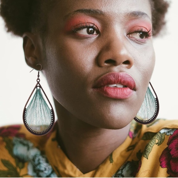 ✨3 for$30✨ NWT Bohemian Woven Earrings ✨Hand Crafted ✨Artisan✨ - Picture 5 of 6